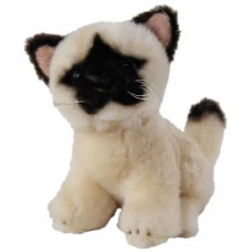 SIAMESE SITTING PLUSH CAT - AZALEA